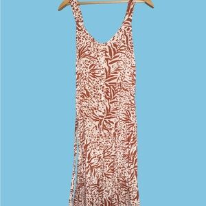 Sincerely Jules Terracotta and White Patterned Dress